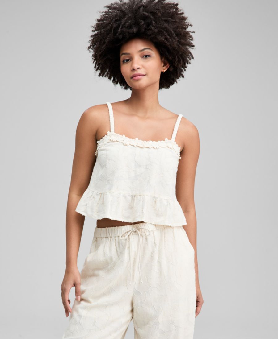 Укороченная майка с цветочным жаккардовым принтом And Now This, Natural
Укороченная майка с цветочным жаккардовым принтом And Now This, Natural