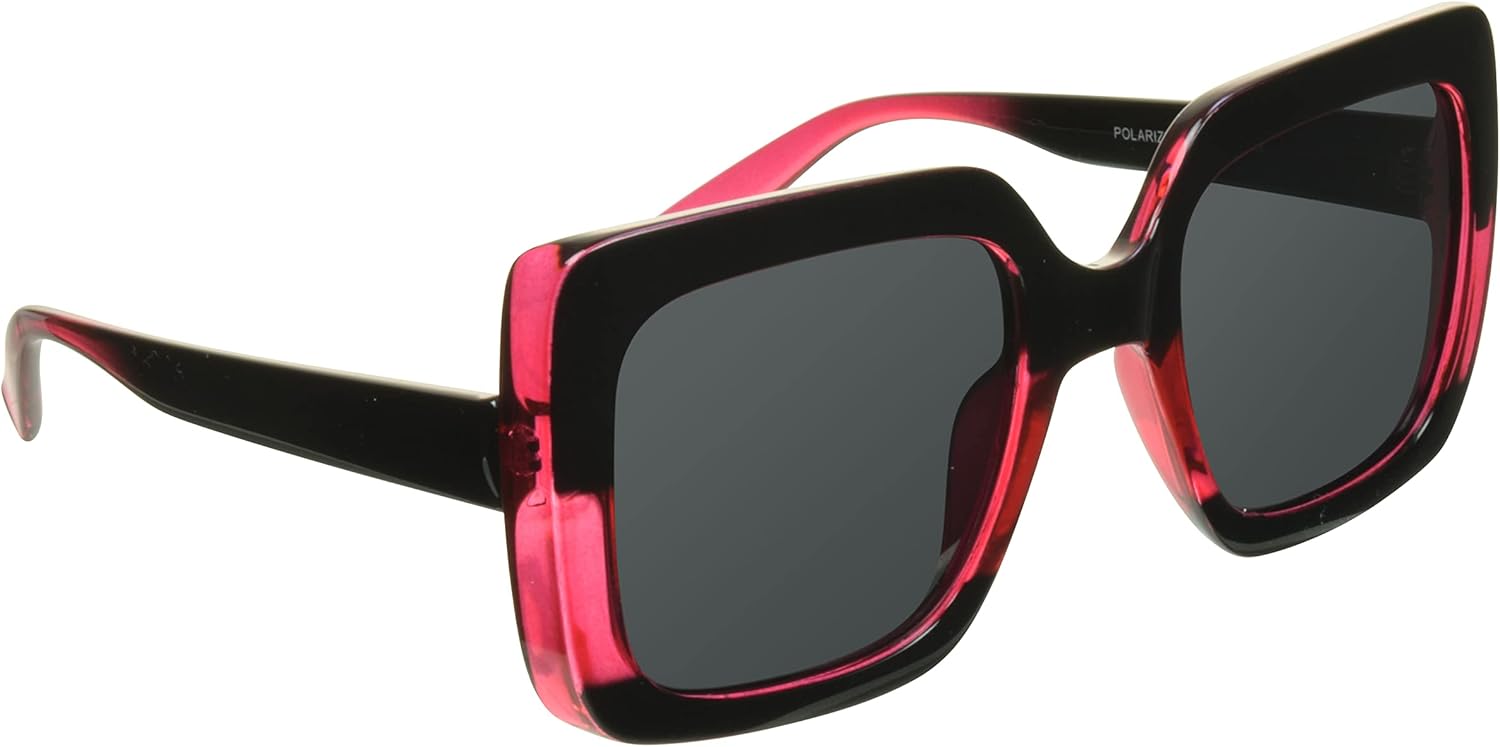 Женские поляризованные солнцезащитные очки proSPORT с антибликовым покрытием, квадратной оправой, увеличенного размера, "кошачий глаз", классической оправой, Madeline Black Pink W/ Smoke - Fits All Heads
Женские поляризованные солнцезащитные очки proSPORT с антибликовым покрытием, квадратной оправой, увеличенного размера, "кошачий глаз", классической оправой, Madeline Black Pink W/ Smoke - Fits All Heads