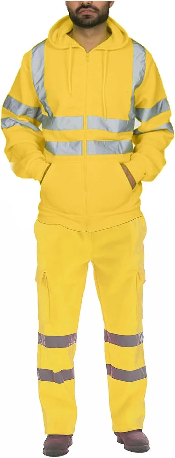 Thatrich High Visibility Safety Sweatshirt для мужчин, Class 3 Reflective Zippered Hooded
Thatrich High Visibility Safety Sweatshirt для мужчин, Class 3 Reflective Zippered Hooded