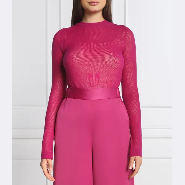 Шерстяной свитер классического кроя Cocarum с добавлением кашемира Pinko, фуксия
Шерстяной свитер классического кроя Cocarum с добавлением кашемира Pinko, фуксия