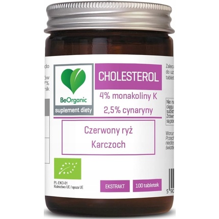 BeOrganic Холестерин Красный дрожжевой рис Артишок Добавка 100 таблеток
BeOrganic Холестерин Красный дрожжевой рис Артишок Добавка 100 таблеток