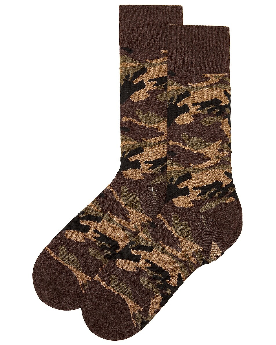 Меланжевые носки с камуфляжным принтом Beams Plus, оливковый
Меланжевые носки с камуфляжным принтом Beams Plus, оливковый