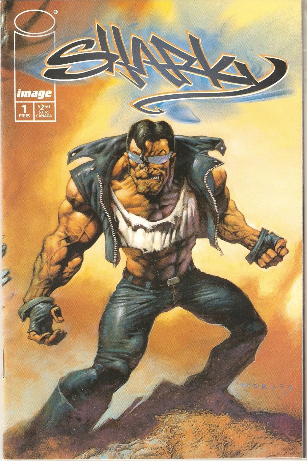 Sharky #1 Variant Cover Feb. 1998 (Image Comics)
Sharky #1 Variant Cover Feb. 1998 (Image Comics)