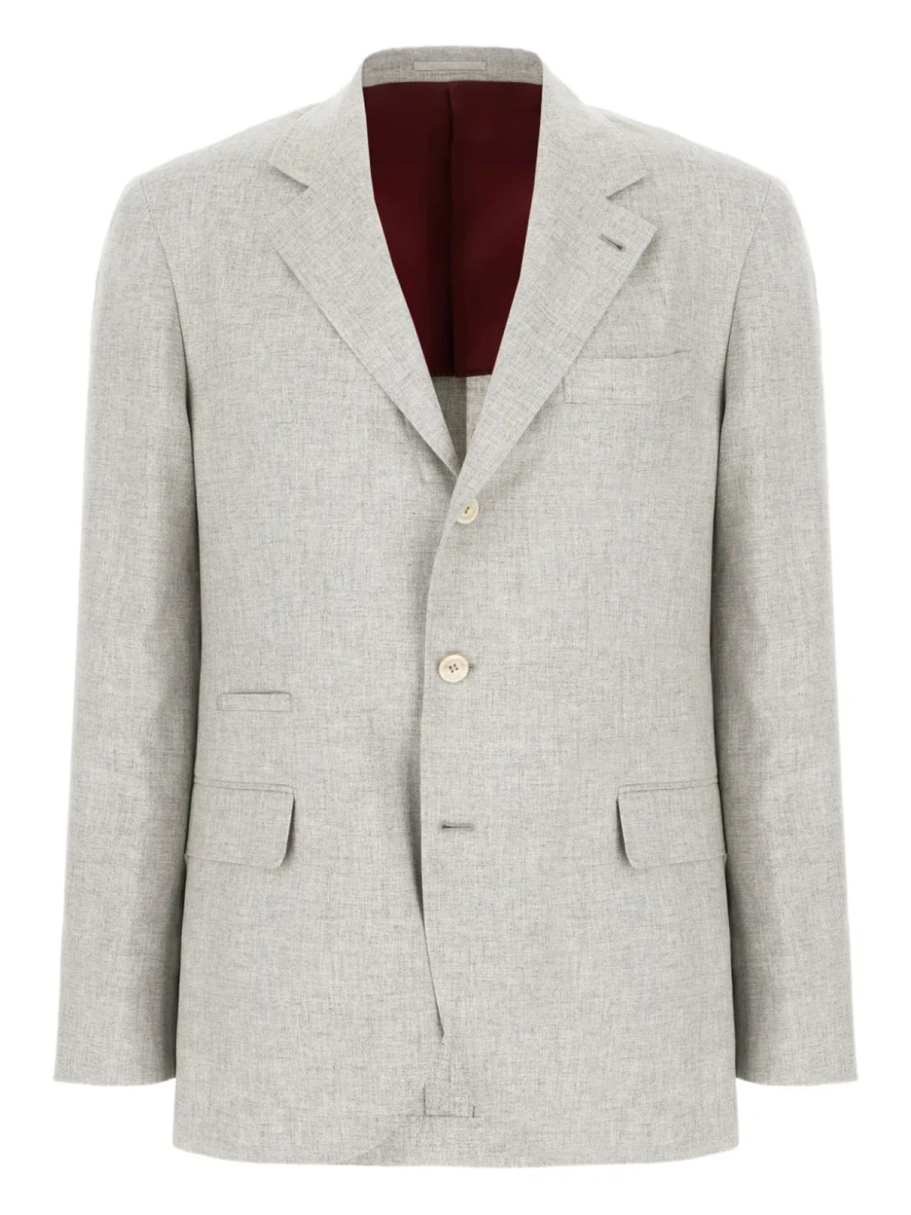 Однобортный блейзер Brunello Cucinelli, серый
Однобортный блейзер Brunello Cucinelli, серый