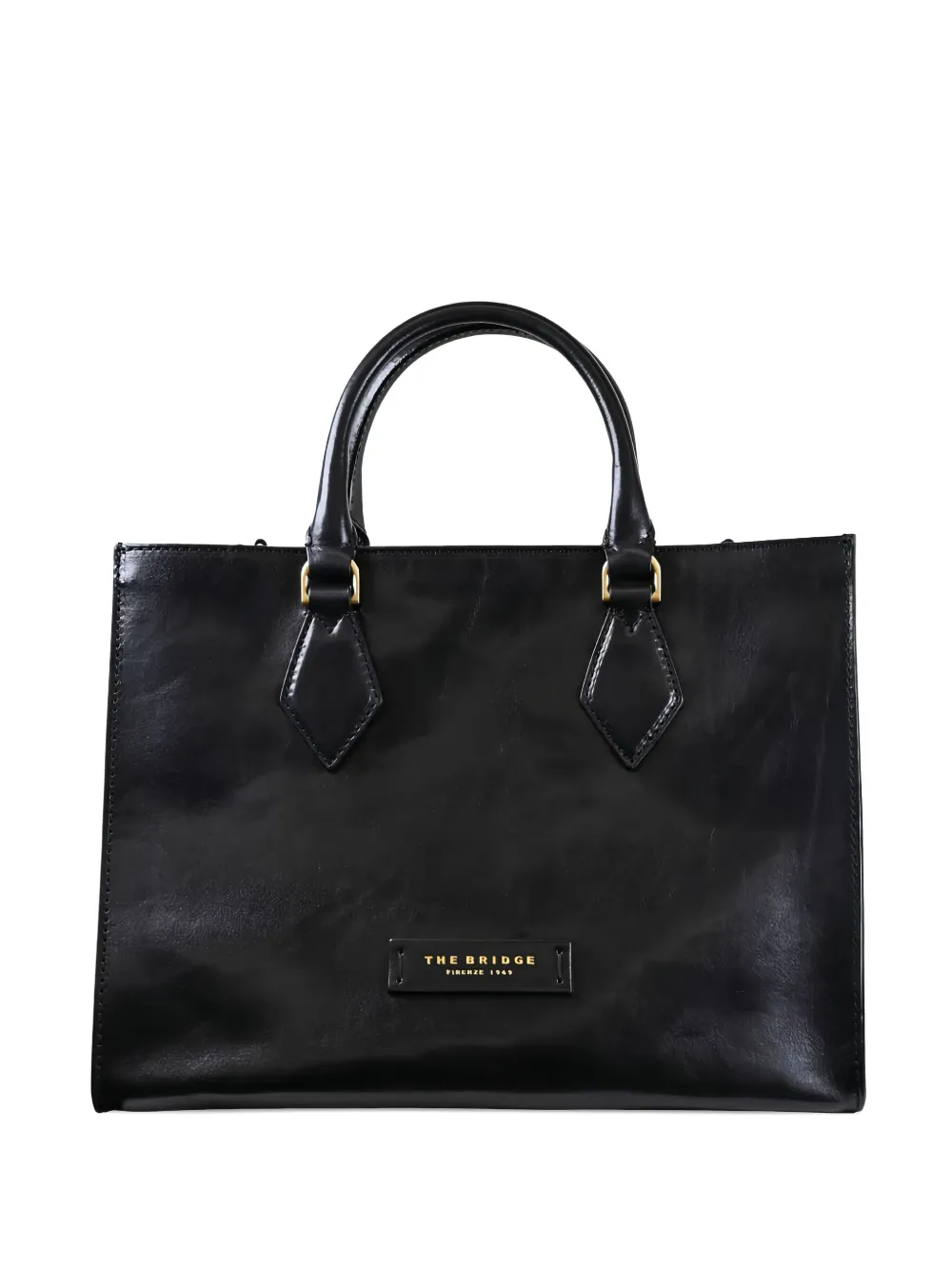 Сумка-тоут из кожи с ручкой сверху и ромбовидным узором The Bridge, черный
Сумка-тоут из кожи с ручкой сверху и ромбовидным узором The Bridge, черный