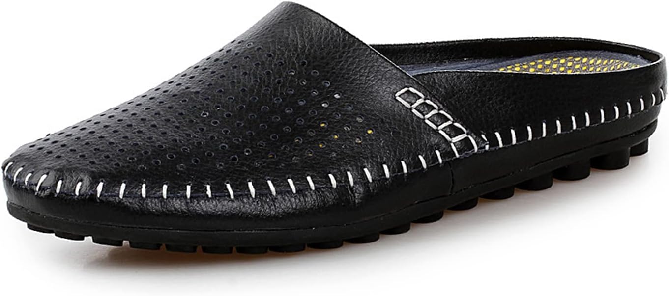 Мужские кожаные мюли UGOOSELEC с перфорацией, сабо без задника, тапочки на выход, слипоны-лоаферы, ручная работа, повседневные, нескользящие, дышащие, с закрытым носком Ugoselec, черный
Мужские кожаные мюли UGOOSELEC с перфорацией, сабо без задника, тапочки на выход, слипоны-лоаферы, ручная работа, повседневные, нескользящие, дышащие, с закрытым носком Ugoselec, черный