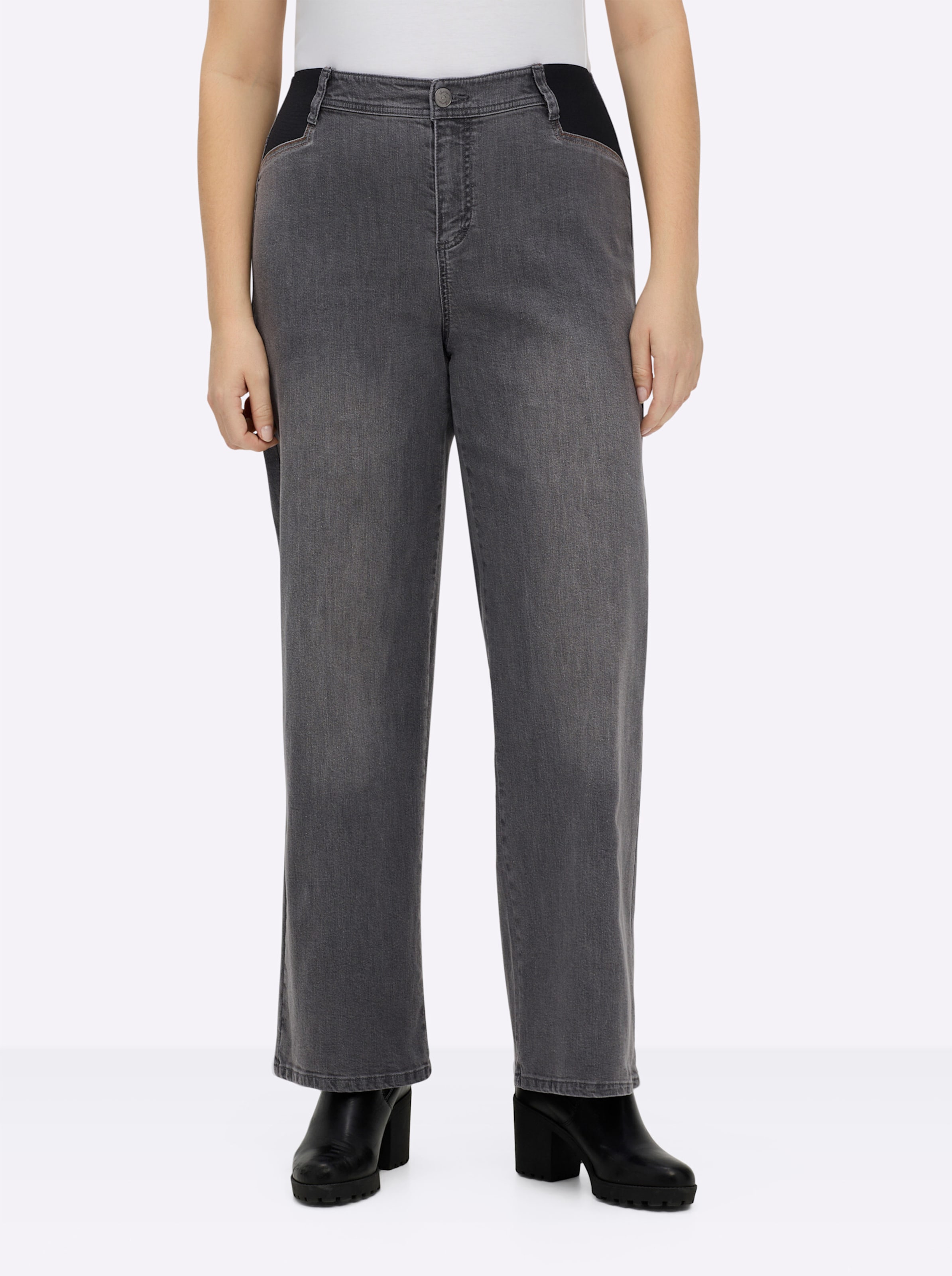 SHEEGO Джинсы wide leg в цвете антрацит
SHEEGO Джинсы wide leg в цвете антрацит