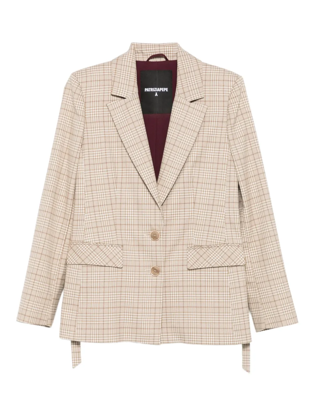 Клетчатый пиджак на пуговицах Patrizia Pepe, нейтральный
Клетчатый пиджак на пуговицах Patrizia Pepe, нейтральный