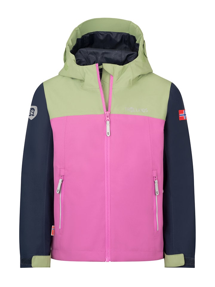 Функциональная куртка Телемарк зеленого/темно-синего/розового цвета Trollkids
Функциональная куртка Телемарк зеленого/темно-синего/розового цвета Trollkids