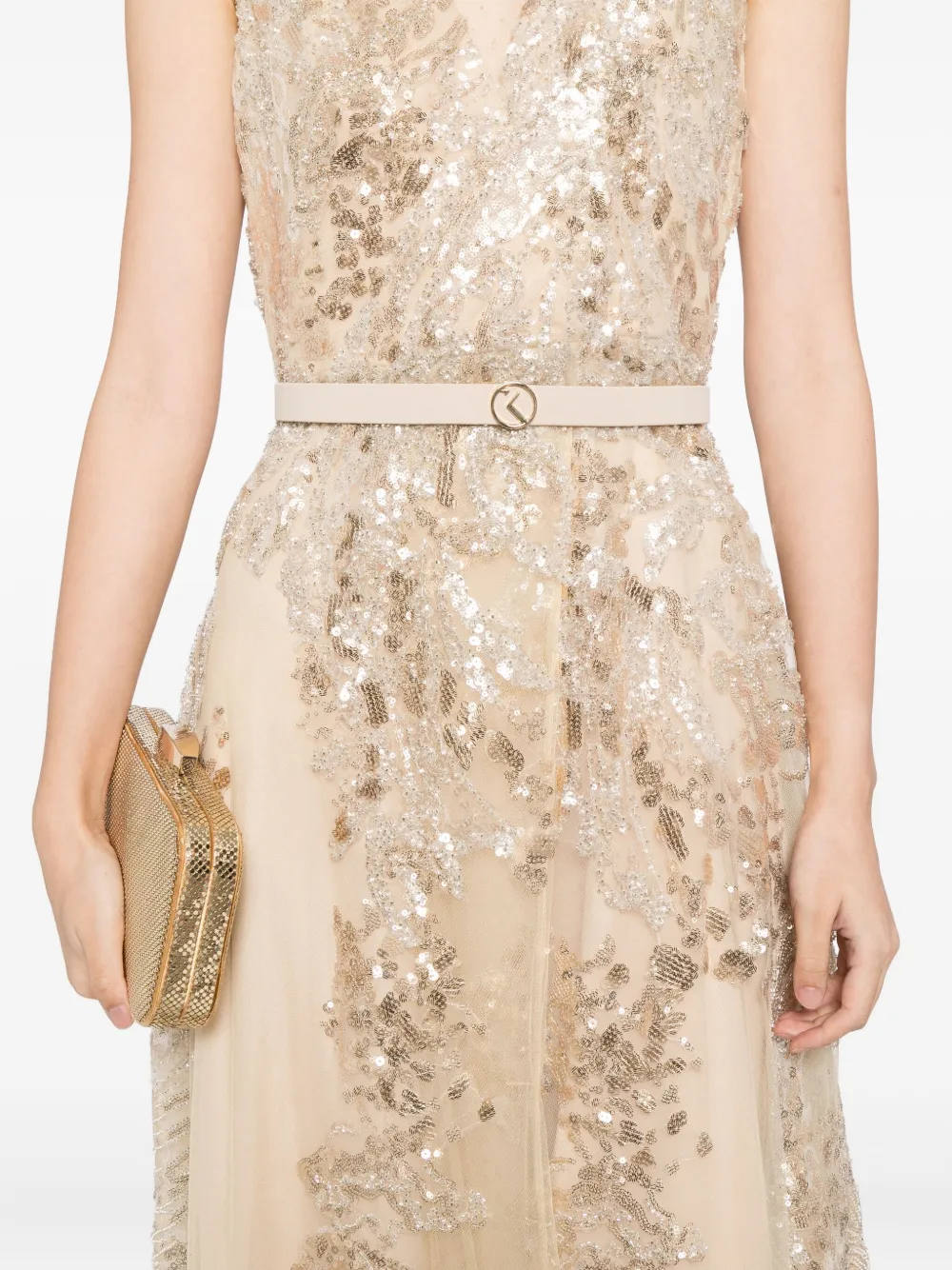 Вечернее платье с вышивкой Saiid Kobeisy, нейтральный
Вечернее платье с вышивкой Saiid Kobeisy, нейтральный