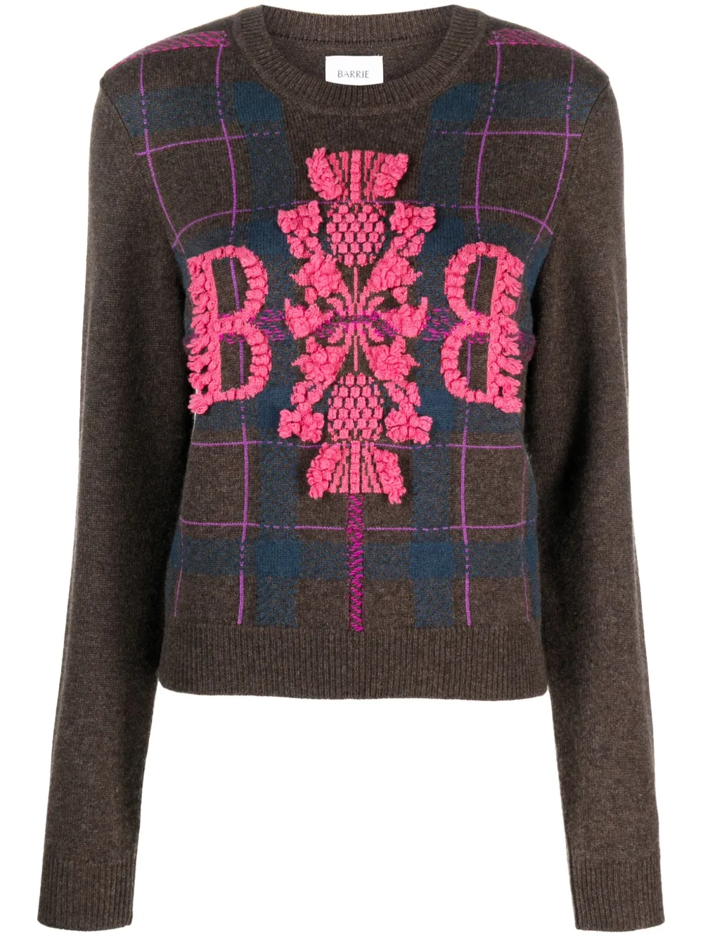 Кашемировый джемпер с логотипом Barrie, коричневый
Кашемировый джемпер с логотипом Barrie, коричневый