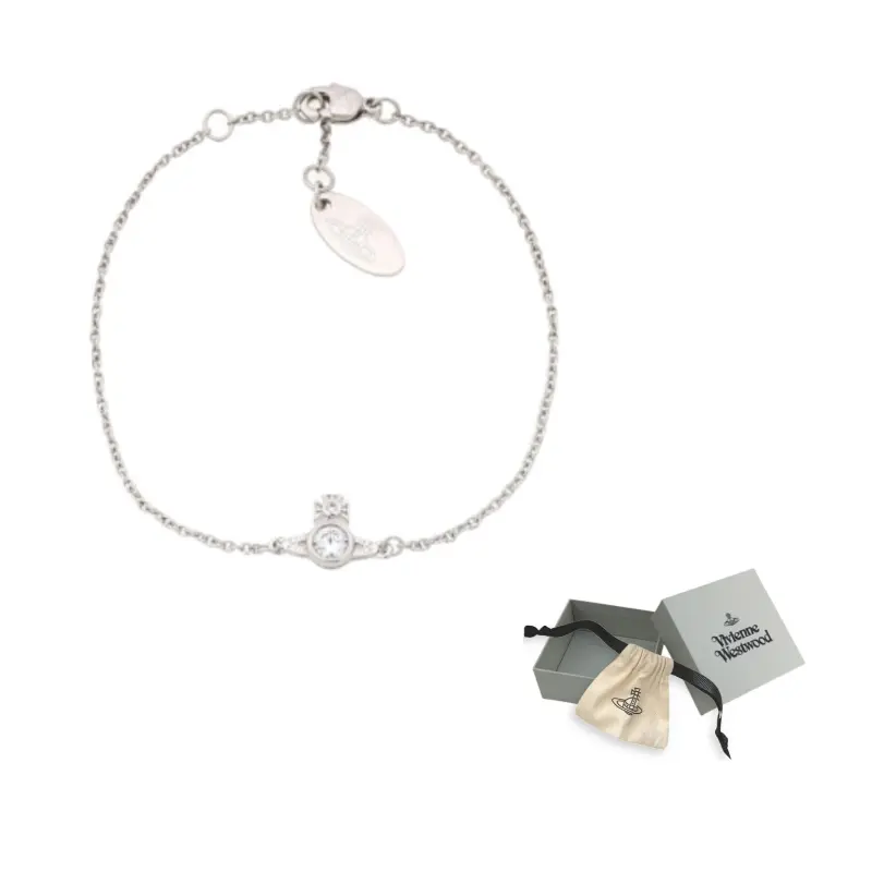 Vivienne Westwood Браслет Brass Saturn с дизайном из страз, серебристый, для женщин
Vivienne Westwood Браслет Brass Saturn с дизайном из страз, серебристый, для женщин