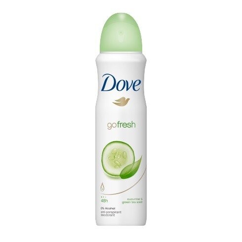 Dove, Go Fresh Cucumber & Green Tea, аэрозоль-антиперспирант, 250 мл
Dove, Go Fresh Cucumber & Green Tea, аэрозоль-антиперспирант, 250 мл