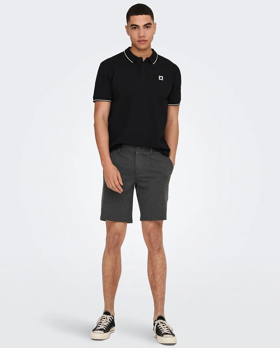 Мужские шорты-бермуды в стиле чинос Only & Sons, темно-серый
Мужские шорты-бермуды в стиле чинос Only & Sons, темно-серый