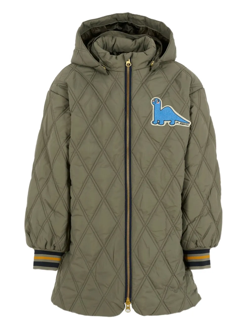 Стеганое куртка с нашивкой-динозавром Mini Rodini, серый
Стеганое куртка с нашивкой-динозавром Mini Rodini, серый