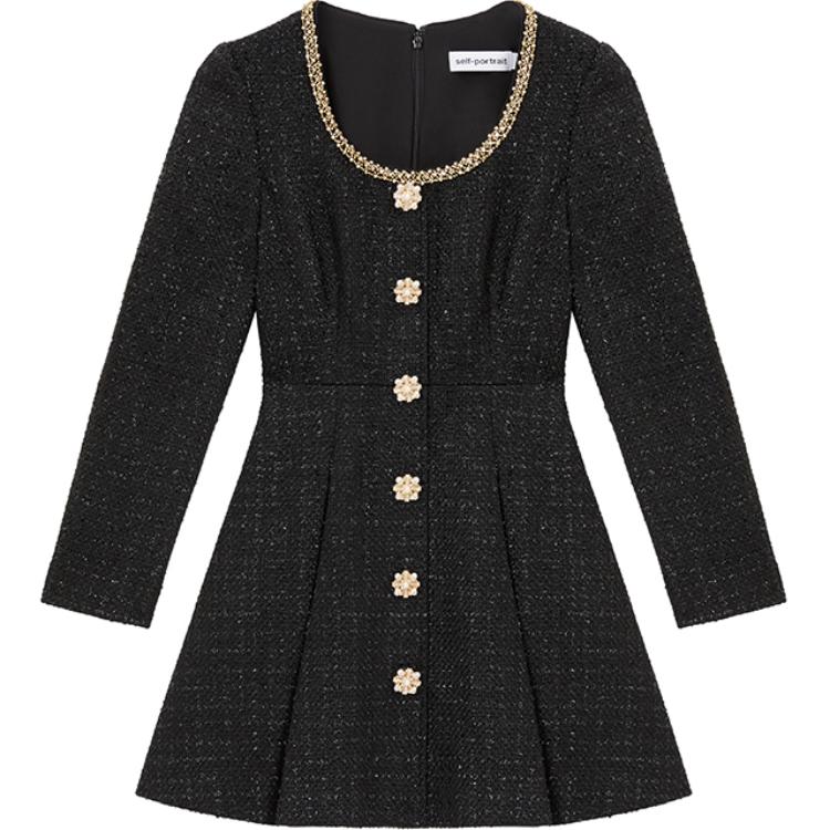 Self Portrait Длинное Платье с Длинными Рукавами Женское Классическое Черное
Self Portrait Длинное Платье с Длинными Рукавами Женское Классическое Черное