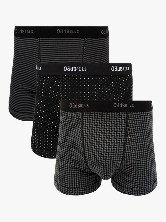 Классические эластичные хлопковые боксеры OddBalls, Pack of 3, Black/Grey
Классические эластичные хлопковые боксеры OddBalls, Pack of 3, Black/Grey