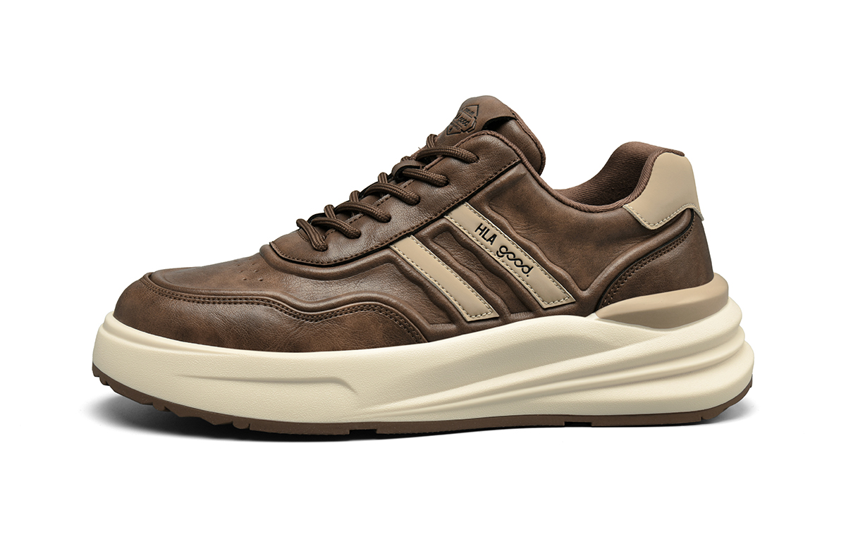 Высокие низкие кеды для скейтбординга мужские HLA, коричневый
Высокие низкие кеды для скейтбординга мужские HLA, коричневый