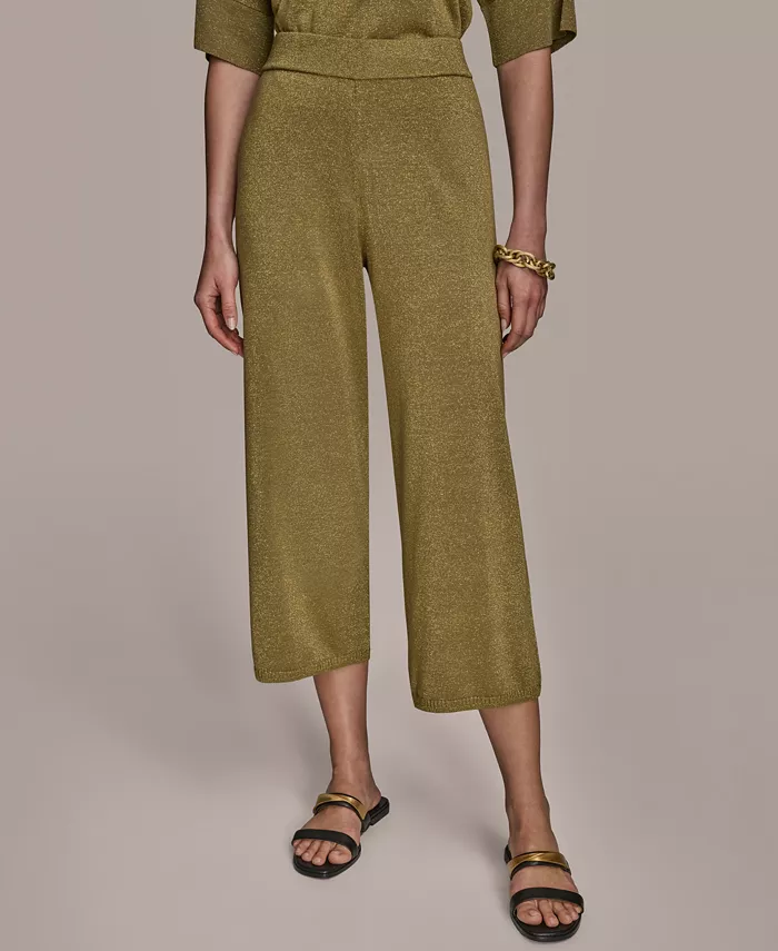 Женские укороченные трикотажные брюки с металлическим эффектом Donna Karan New York, зеленый
Женские укороченные трикотажные брюки с металлическим эффектом Donna Karan New York, зеленый