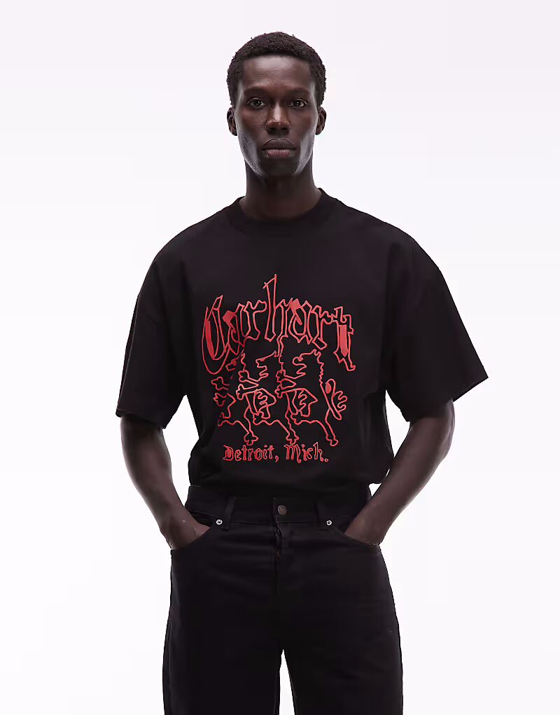 Футболка свободного кроя hackwork черного цвета Carhartt Wip
Футболка свободного кроя hackwork черного цвета Carhartt Wip