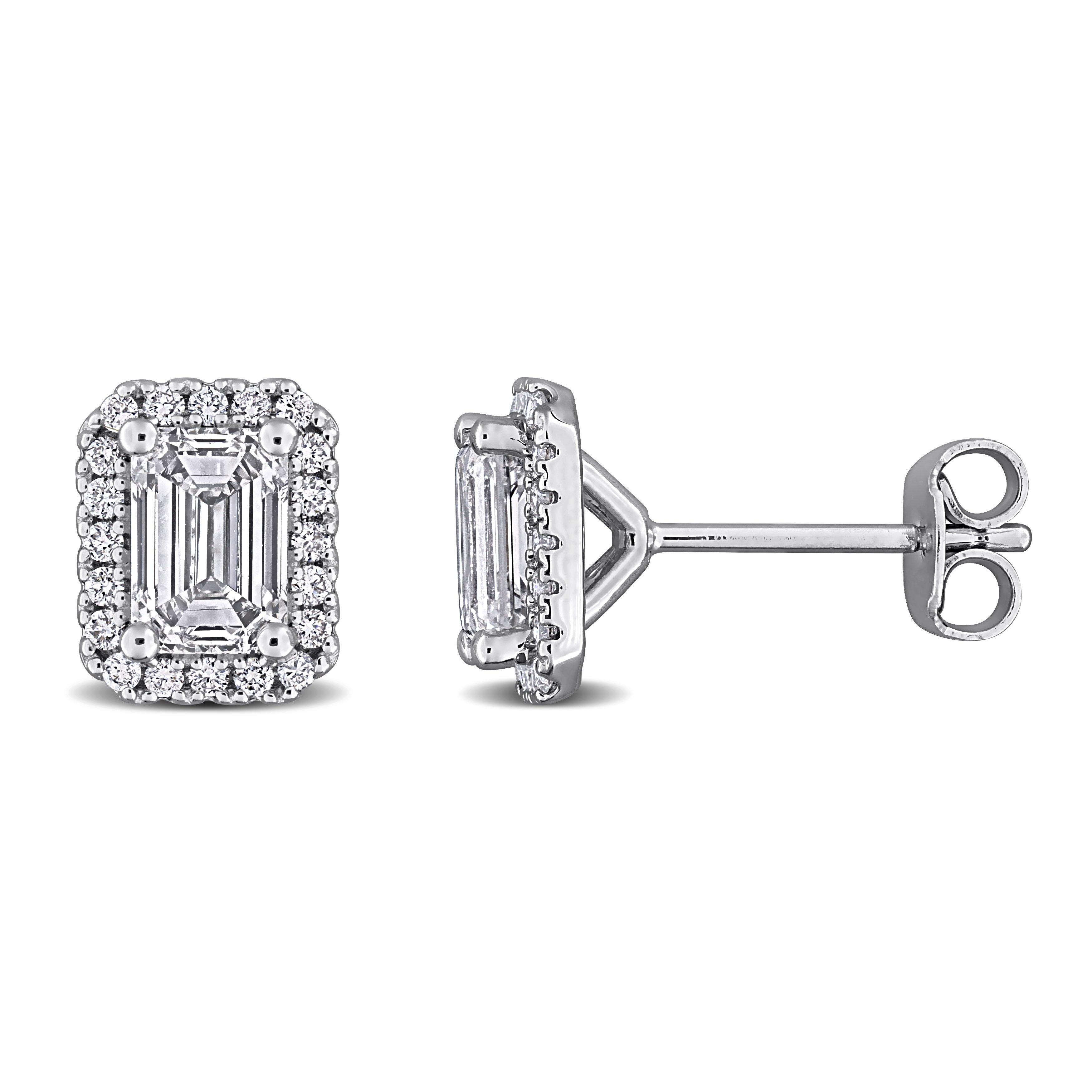 Серьги-гвоздики Mimi & Max с выращенными в лаборатории бриллиантами, стерлинговое серебро, 1 3/8-2 карата, TDW Mimi & Max, Rectangle
Серьги-гвоздики Mimi & Max с выращенными в лаборатории бриллиантами, стерлинговое серебро, 1 3/8-2 карата, TDW Mimi & Max, Rectangle