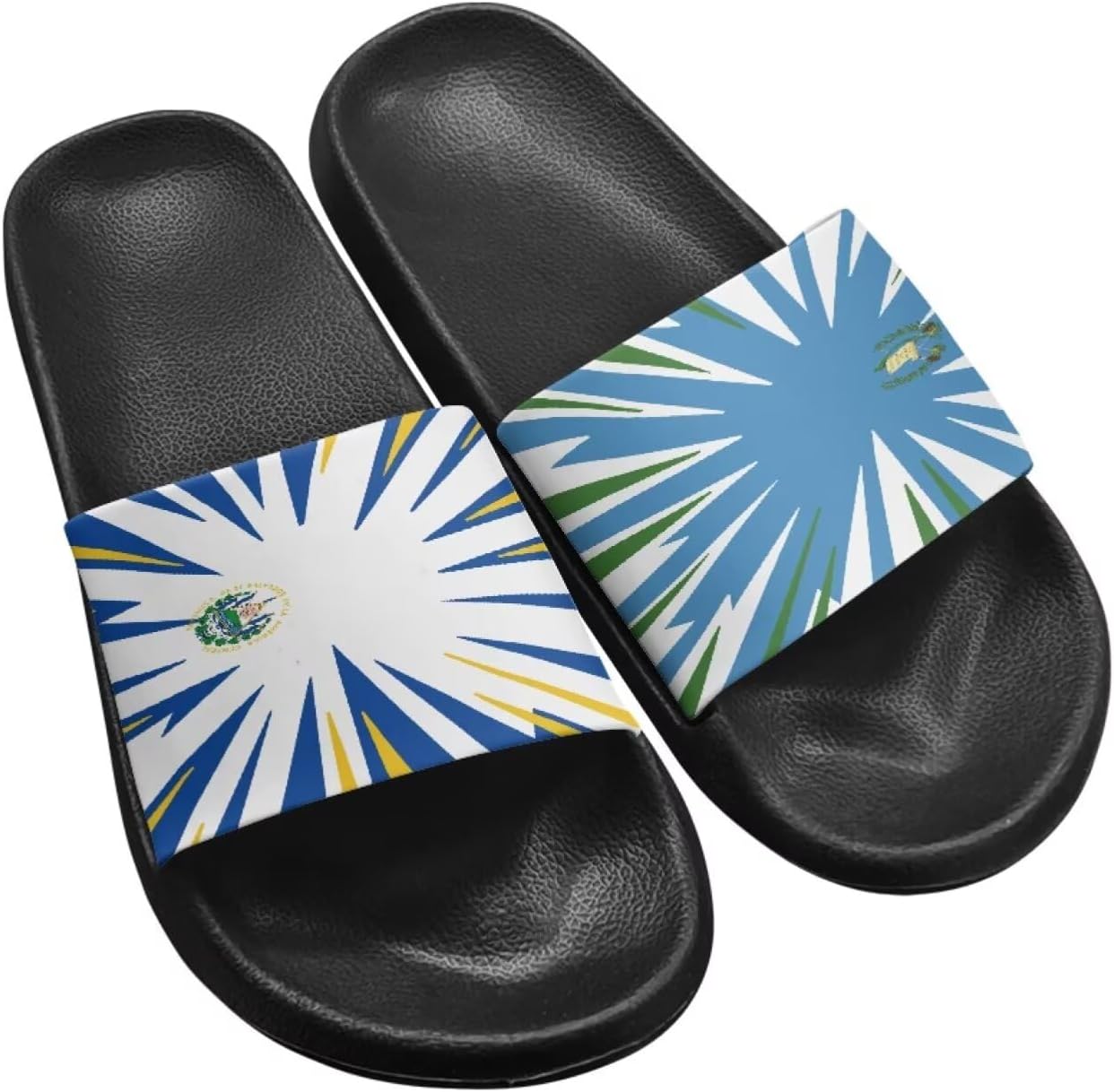 Мужские домашние тапочки Twousenru с модным принтом флага - быстро сохнущие пляжные и бассейновые шлепанцы, нескользящие удобные душевые туфли, El Salvador & Guatemala Flag
Мужские домашние тапочки Twousenru с модным принтом флага - быстро сохнущие пляжные и бассейновые шлепанцы, нескользящие удобные душевые туфли, El Salvador & Guatemala Flag