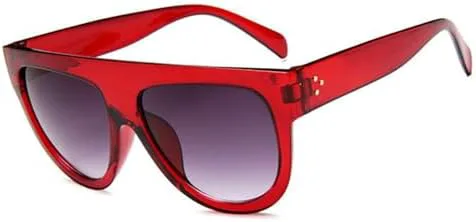 Женские солнцезащитные очки с плоской верхней частью и увеличенным размером оправы, большие оправы, защита от ультрафиолета UV400, модель «кошачий глаз» MTZJH, Red
Женские солнцезащитные очки с плоской верхней частью и увеличенным размером оправы, большие оправы, защита от ультрафиолета UV400, модель «кошачий глаз» MTZJH, Red