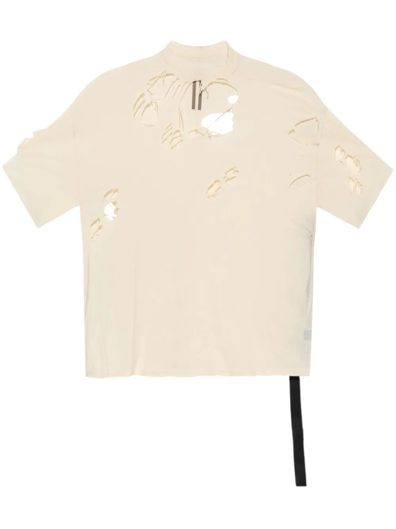 Футболка с потертостями Rick Owens DRKSHDW, нейтральный 
Футболка с потертостями Rick Owens DRKSHDW, нейтральный