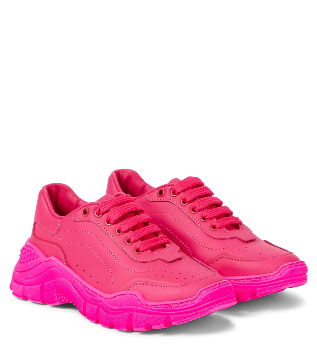 Кожаные кроссовки Dolce&Gabbana Kids, фуксия
Кожаные кроссовки Dolce&Gabbana Kids, фуксия