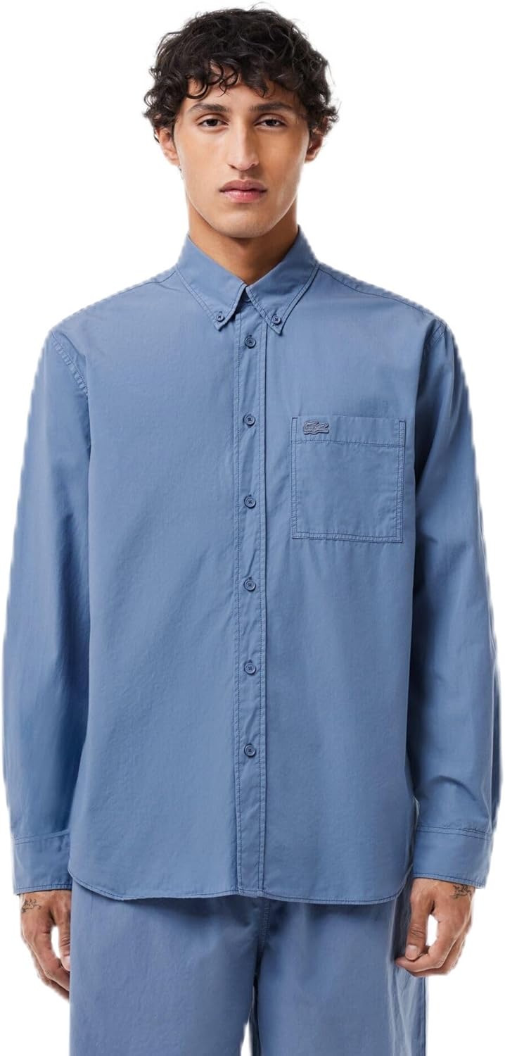 Lacoste мужская длинная рубашка свободного кроя из поплина, Stonewash
Lacoste мужская длинная рубашка свободного кроя из поплина, Stonewash