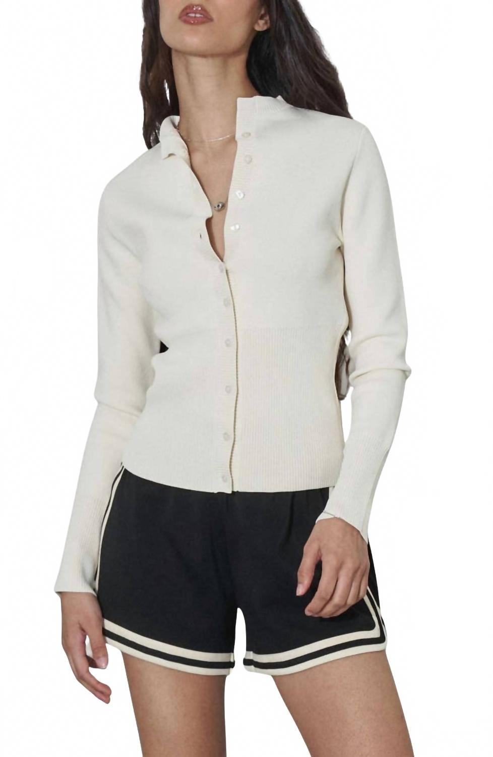 FIND ME NOW Кардиган с высокой талией и ребристой отделкой, кремового цвета
FIND ME NOW Кардиган с высокой талией и ребристой отделкой, кремового цвета