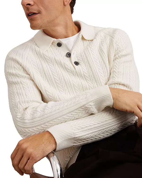 Свитер-Комбинезон с косами, застегивающийся на половину пуговицы. Reiss, белый
Свитер-Комбинезон с косами, застегивающийся на половину пуговицы. Reiss, белый