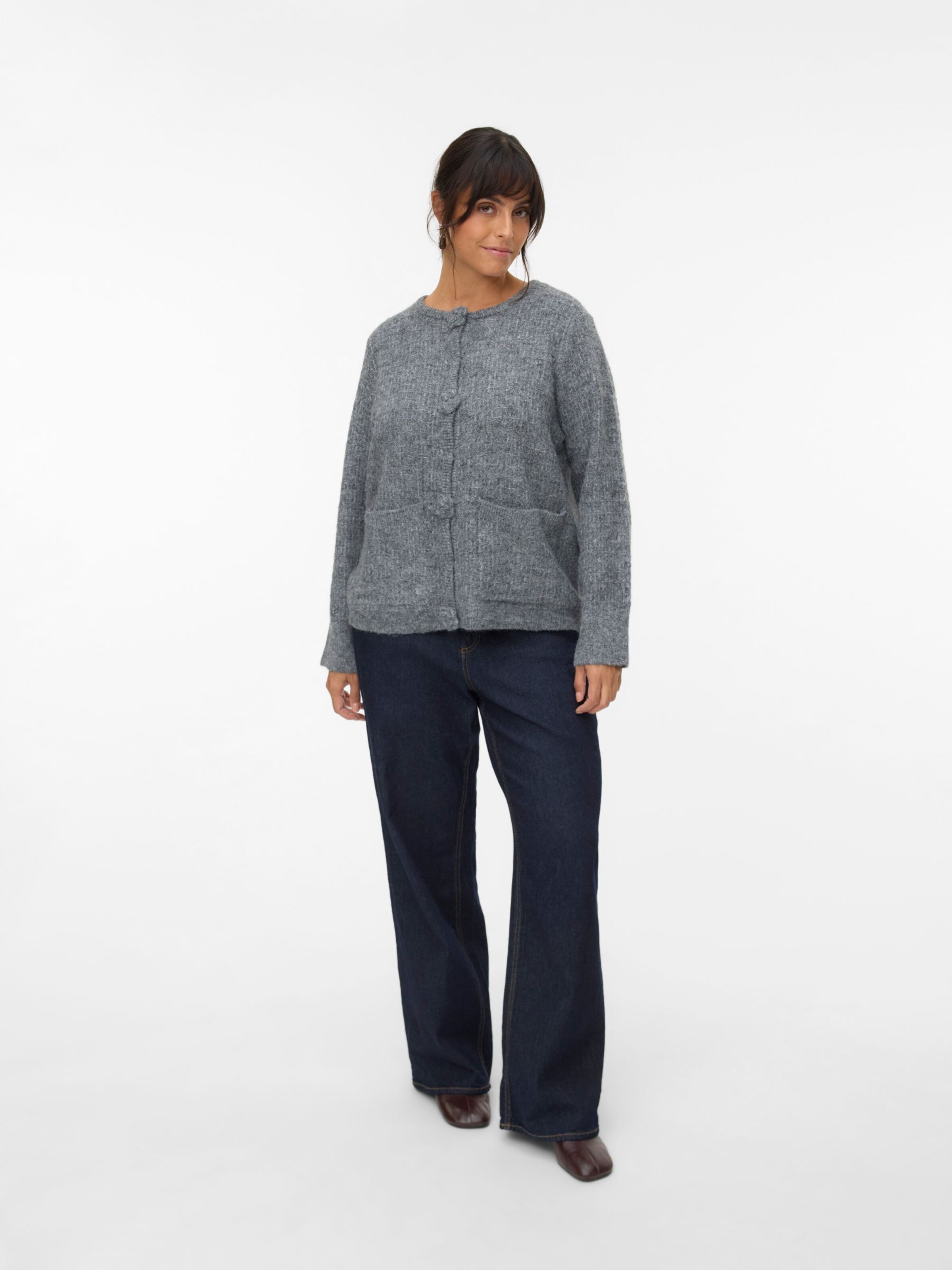 Vero Moda Curve Кардиган 'VMCBLOSSOM' в крапинку, цвет Mottled Grey
Vero Moda Curve Кардиган 'VMCBLOSSOM' в крапинку, цвет Mottled Grey