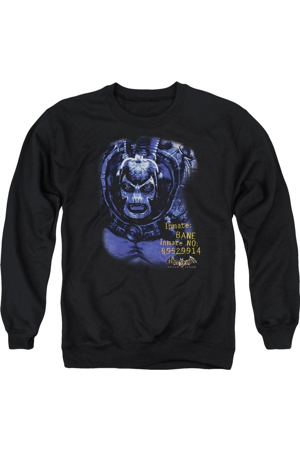 Толстовка Batman Arkham Asylum Arkham Bane для взрослых с круглым вырезом Gildan, черный
Толстовка Batman Arkham Asylum Arkham Bane для взрослых с круглым вырезом Gildan, черный