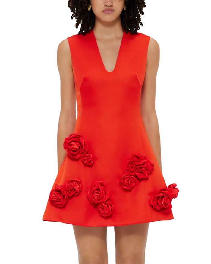 Мини-платье с розеткой LEO LIN, красный 
Мини-платье с розеткой LEO LIN, красный