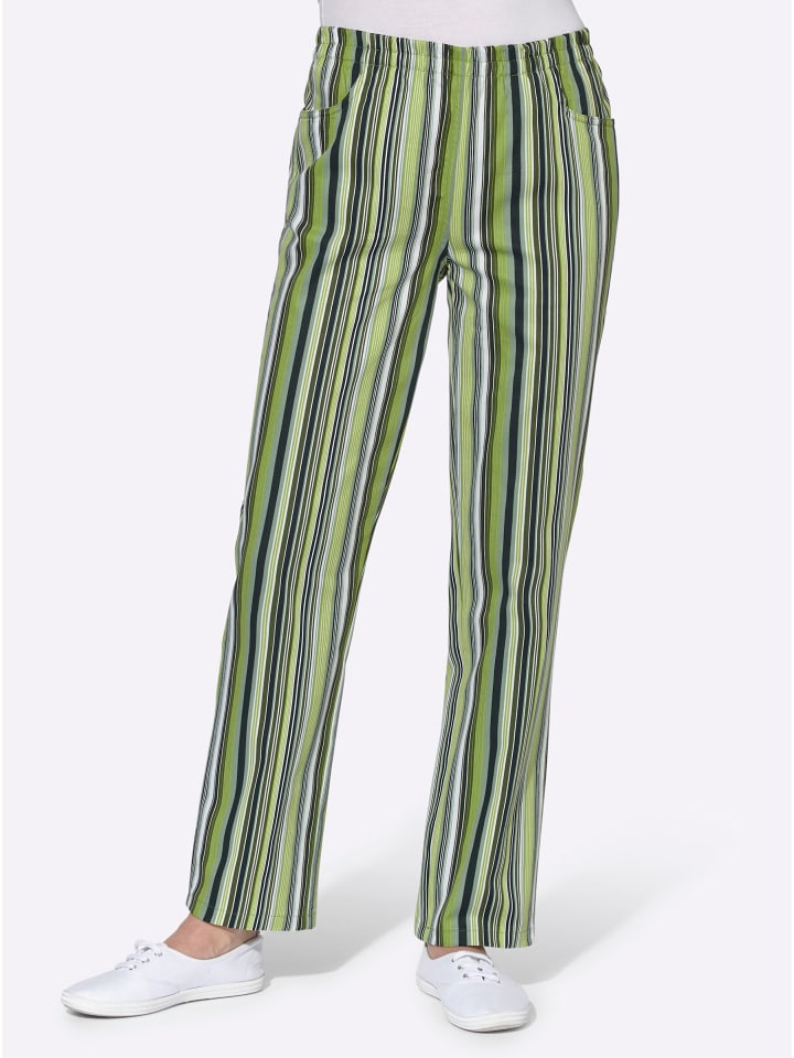 Брюки-карго зеленого цвета в полоску WITT WEIDEN
Брюки-карго зеленого цвета в полоску WITT WEIDEN