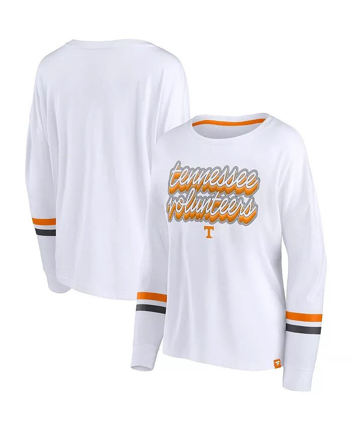 Женская белая полосатая футболка с длинным рукавом Tennessee Volunteers Retro Power Fanatics
Женская белая полосатая футболка с длинным рукавом Tennessee Volunteers Retro Power Fanatics