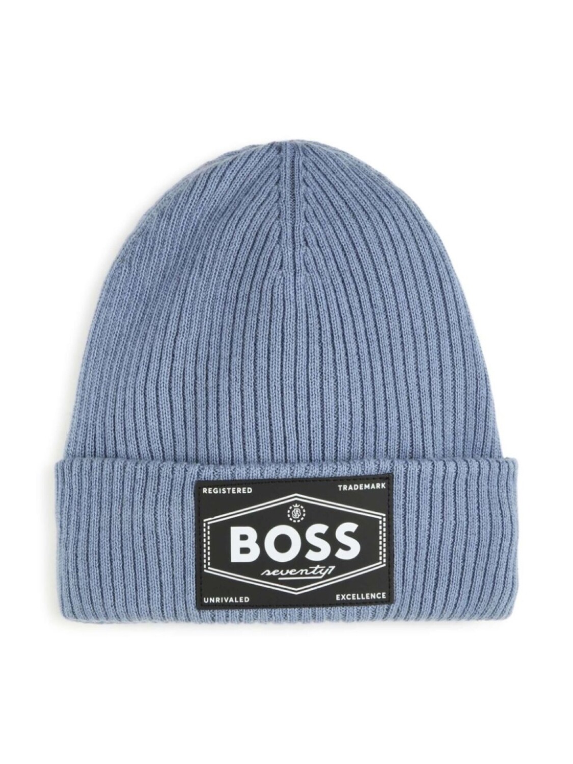 BOSS Kidswear шапка бини с нашивкой-логотипом, синий 
BOSS Kidswear шапка бини с нашивкой-логотипом, синий