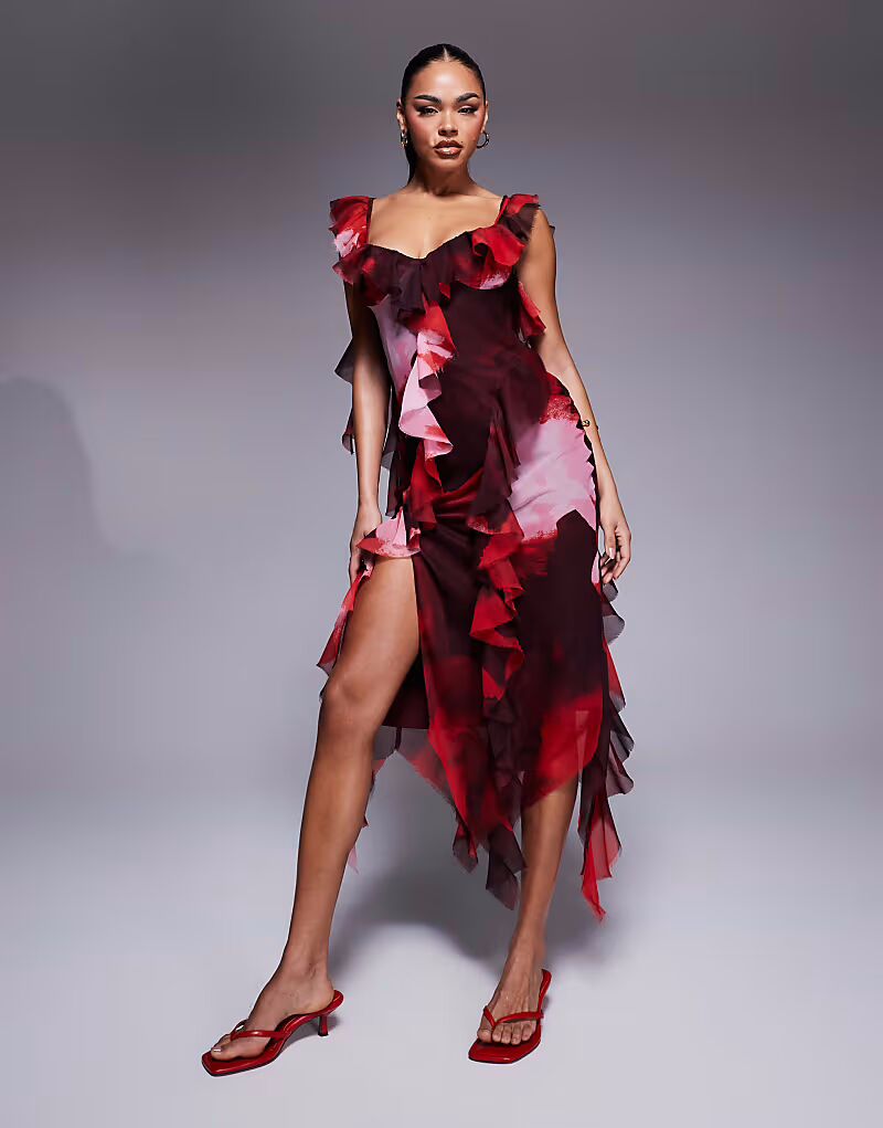 Асимметричное многослойное платье миди ASOS DESIGN с завязкой на шее и абстрактным принтом
Асимметричное многослойное платье миди ASOS DESIGN с завязкой на шее и абстрактным принтом