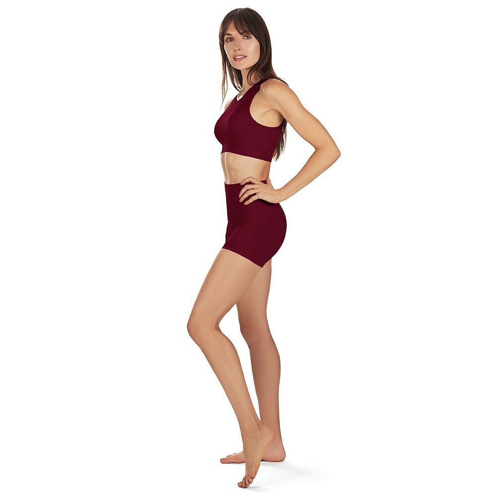 Женский бесшовный комплект из бюстгальтера в рубчик и трусиков-шорт для мальчика MeMoi, цвет Burgundy
Женский бесшовный комплект из бюстгальтера в рубчик и трусиков-шорт для мальчика MeMoi, цвет Burgundy