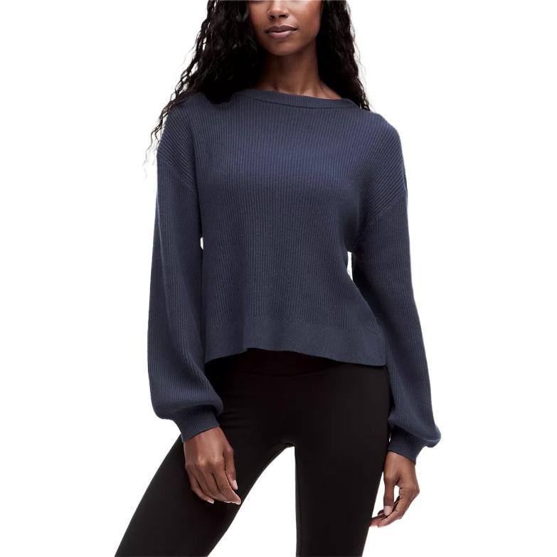 Реверсивный кроссовер свитер женский Lululemon, синий
Реверсивный кроссовер свитер женский Lululemon, синий