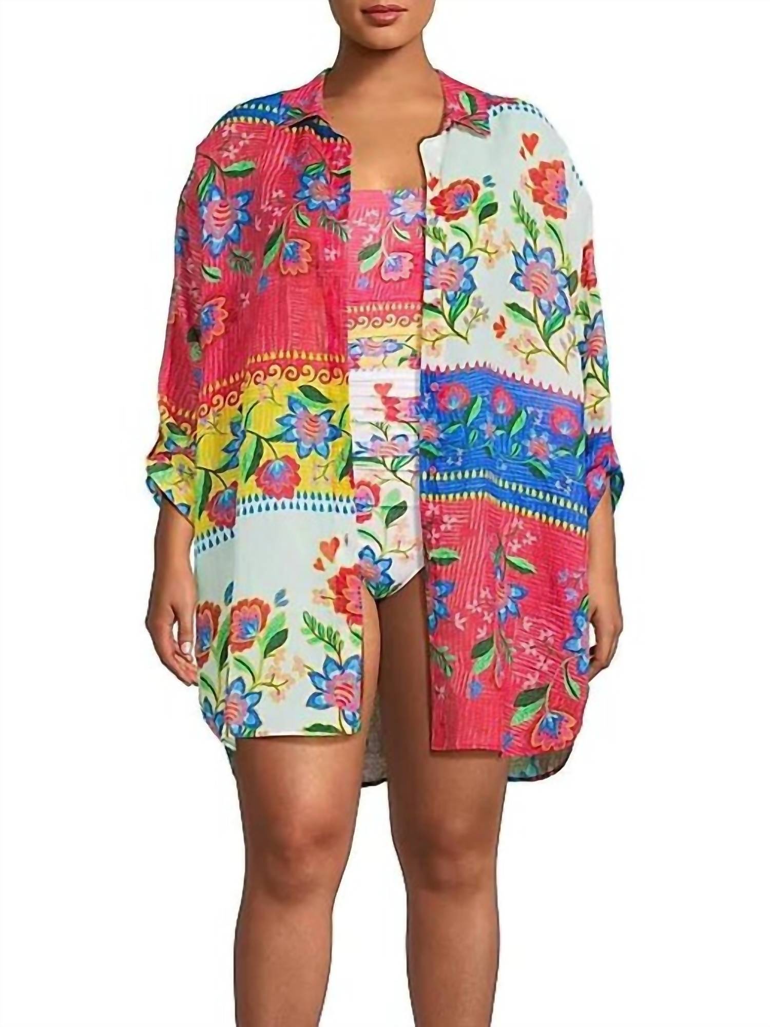 Женское платье-рубашка Rumba Button Down Plus в смешанной расцветке Rumba Mix (разноцветное) Johnny Was, мультиколор
Женское платье-рубашка Rumba Button Down Plus в смешанной расцветке Rumba Mix (разноцветное) Johnny Was, мультиколор