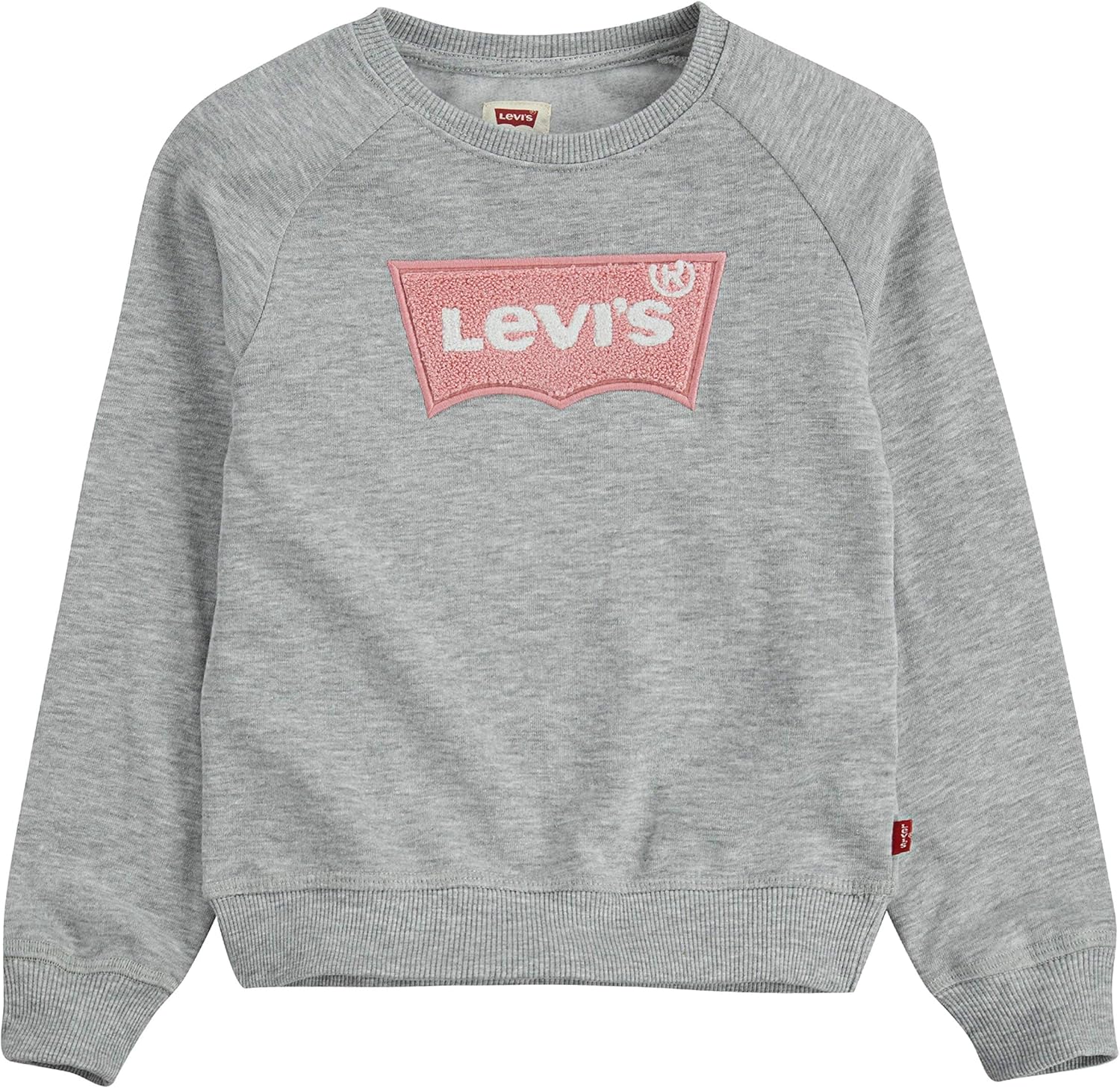 Толстовка Levi's для девочек с круглым вырезом, Light Grey Heather/Chenille
Толстовка Levi's для девочек с круглым вырезом, Light Grey Heather/Chenille