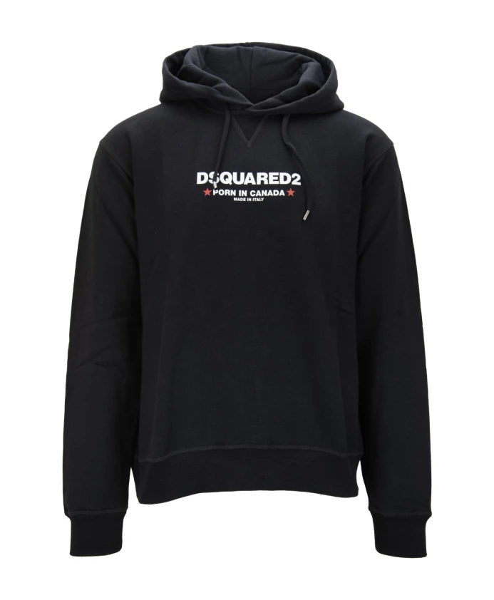 Худи с контрастным принтом Dsquared2, черный
Худи с контрастным принтом Dsquared2, черный