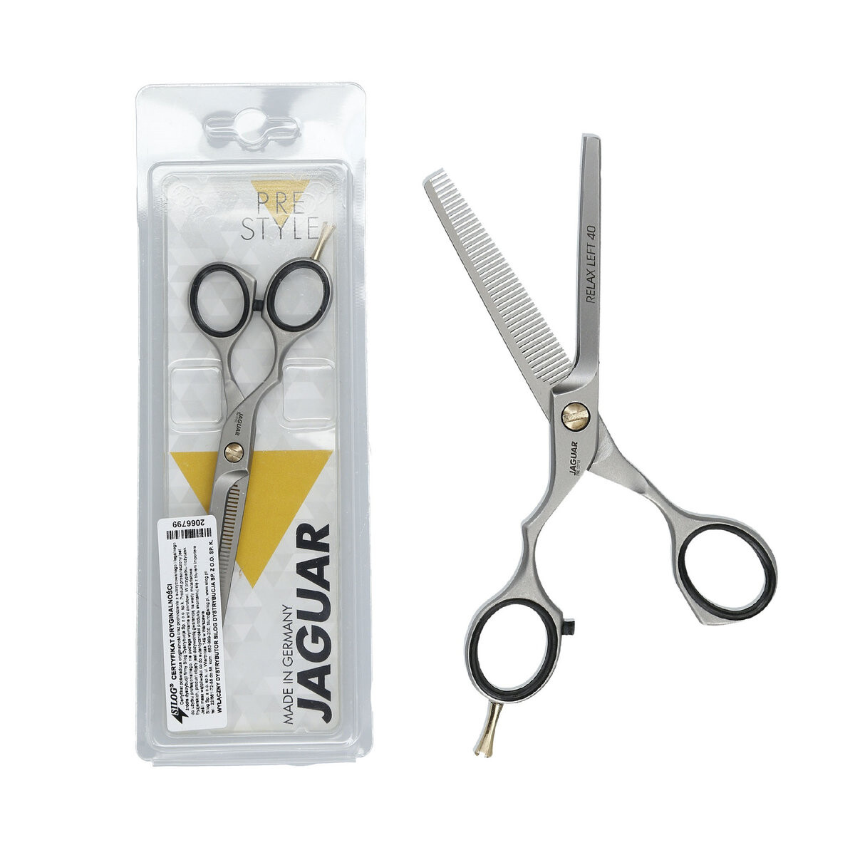 JAGUAR, PRE STYLE, Ножницы филировочные левые Relax 5,25", 1 шт
JAGUAR, PRE STYLE, Ножницы филировочные левые Relax 5,25", 1 шт