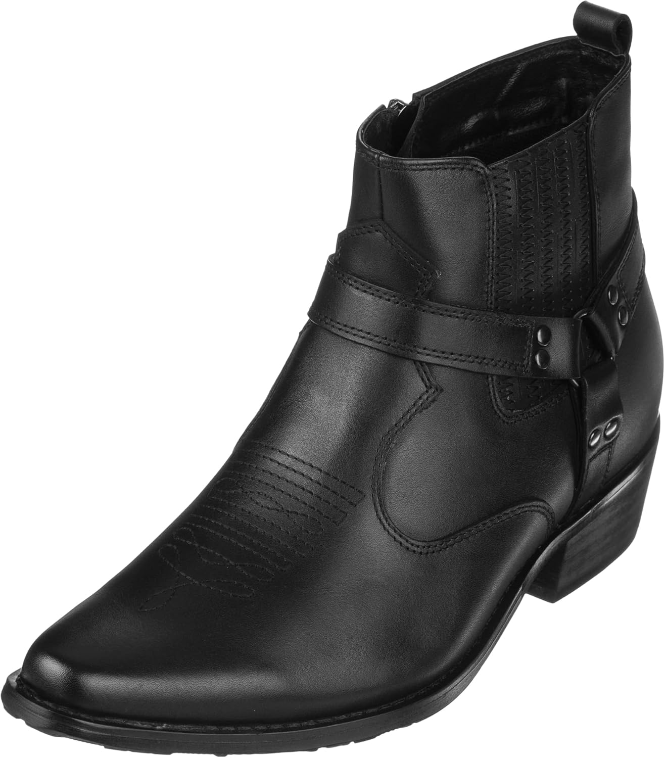 Мужские невидимые увеличивающие рост ботинки CALTO - темно-коричневые премиальные кожаные ковбойские ботинки с молнией - прибавка роста на 8 см - T8113 - размер 7,5 D(M) US
Мужские невидимые увеличивающие рост ботинки CALTO - темно-коричневые премиальные кожаные ковбойские ботинки с молнией - прибавка роста на 8 см - T8113 - размер 7,5 D(M) US