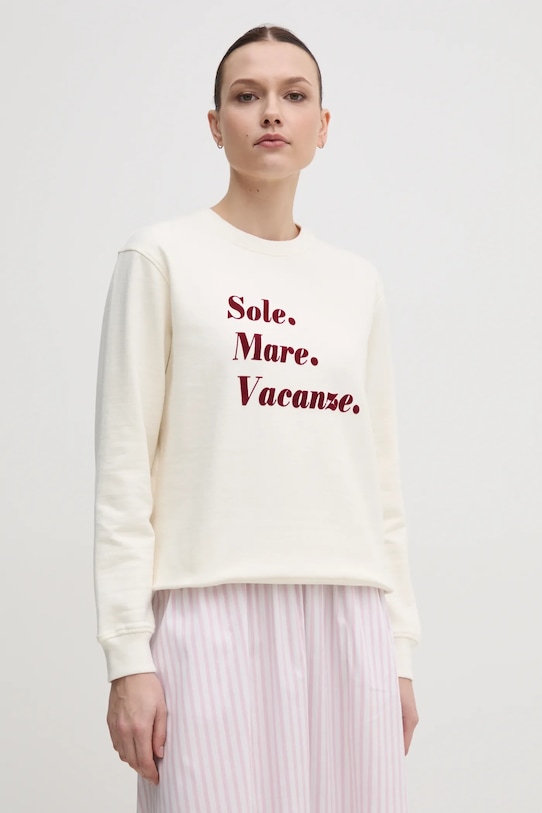 Толстовка Sole Mare с флокированием Drivemebikini, бежевый
Толстовка Sole Mare с флокированием Drivemebikini, бежевый