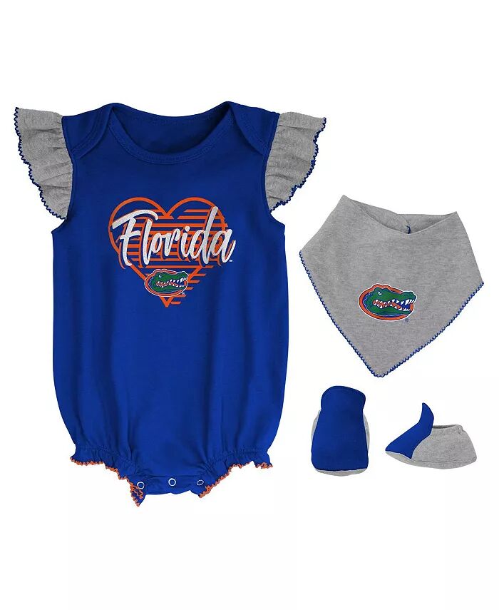 Девочки Новорожденные и младенцы Королевского возраста, Heather Grey Florida Gators All The Love Боди-комбинезон с нагрудником и пинетками Outerstuff
Девочки Новорожденные и младенцы Королевского возраста, Heather Grey Florida Gators All The Love Боди-комбинезон с нагрудником и пинетками Outerstuff