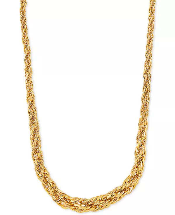 Легкое ожерелье из цепочек с градуированными звеньями длиной 18 дюймов (3–6,25 мм) из 14-каратного золота Macy'S, gold
Легкое ожерелье из цепочек с градуированными звеньями длиной 18 дюймов (3–6,25 мм) из 14-каратного золота Macy'S, gold