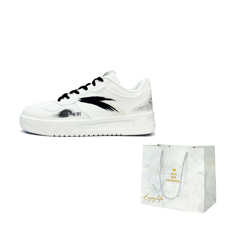 ANTA Легкие минималистичные кроссовки для скейтбординга из износостойкой искусственной кожи, низкие, унисекс, черно-белые
ANTA Легкие минималистичные кроссовки для скейтбординга из износостойкой искусственной кожи, низкие, унисекс, черно-белые